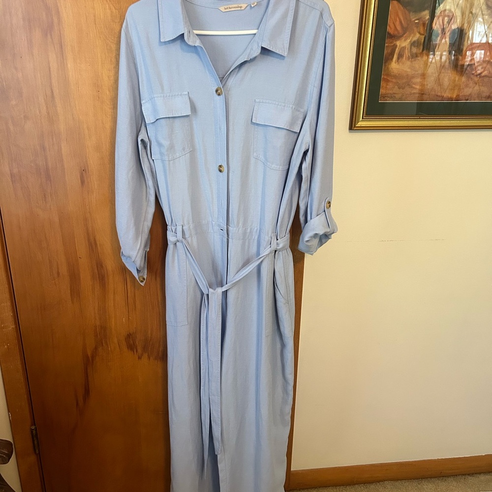 Soft Surroundings Sky Blue jumpsuit